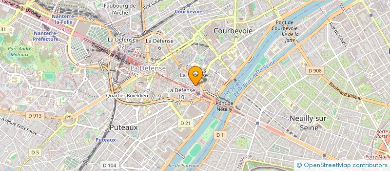 localisation de l'entreprise MONSIEUR ROBERT MONCONDUIT à COURBEVOIE
