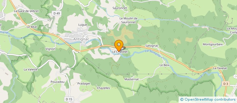 localisation de l'entreprise MONSIEUR ROBERT MORANGE à ANTIGNAC