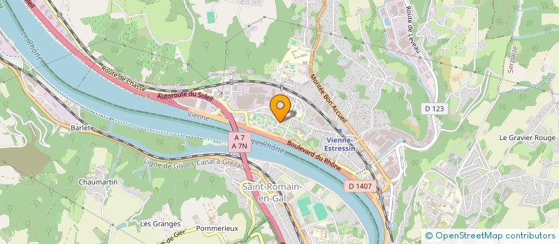 localisation de l'entreprise MONSIEUR ROBERT MORFIN  VIENNE