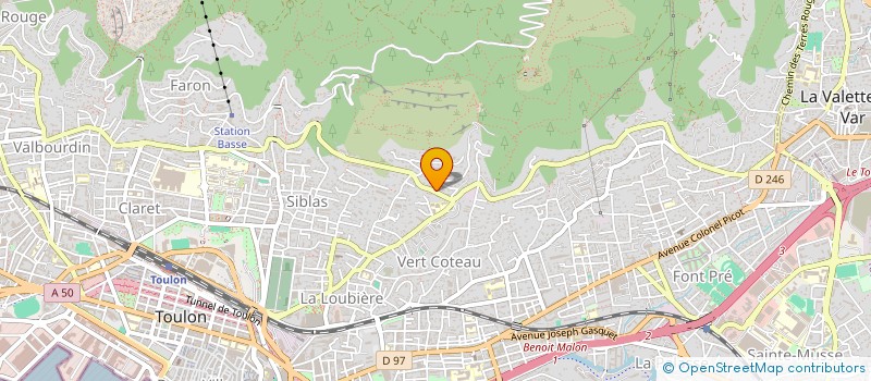 localisation de l'entreprise MONSIEUR ROBERT MOUTTE  TOULON