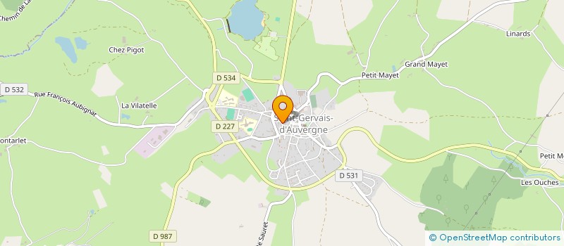 localisation de l'entreprise MONSIEUR ROBERT MOUTY à SAINT-GERVAIS-D'AUVERGNE