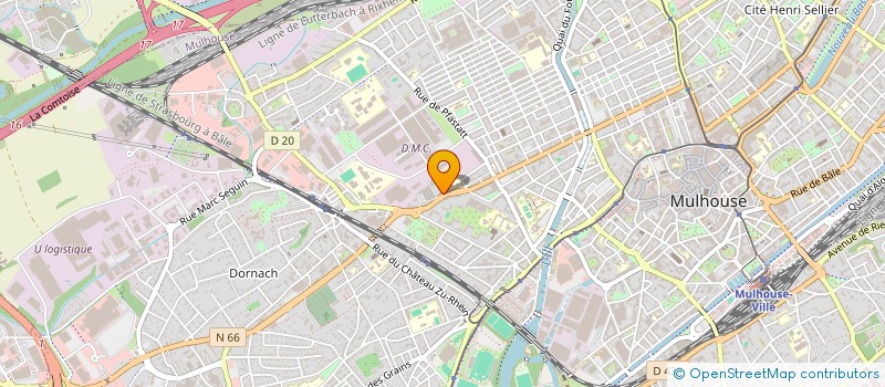 localisation de l'entreprise MONSIEUR ROBERT MULLER  MULHOUSE