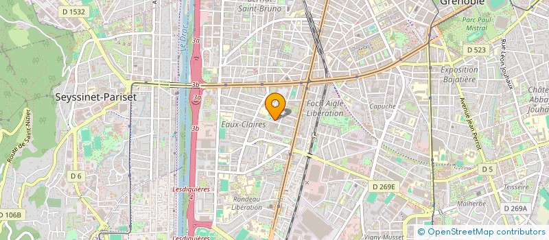 localisation de l'entreprise MONSIEUR ROBERT NIGRI  GRENOBLE