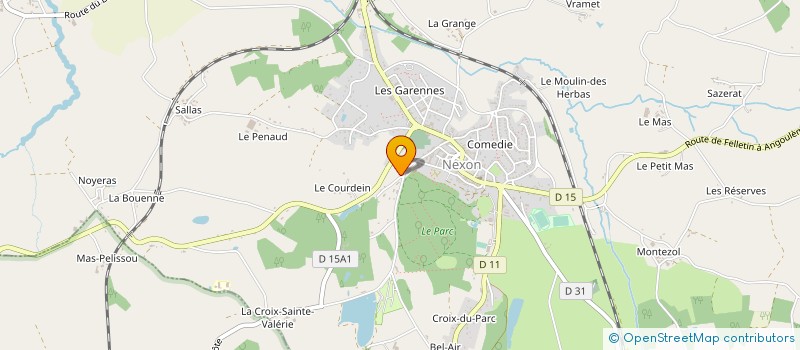 localisation de l'entreprise MONSIEUR ROBERT NOUAILHAS  NEXON