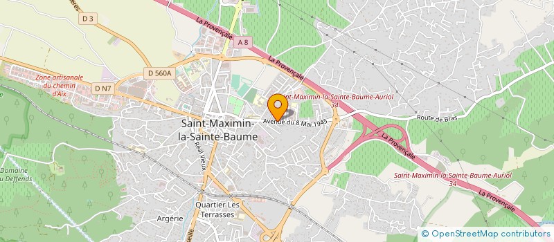 localisation de l'entreprise MONSIEUR ROBERT OLLIVIER à SAINT-MAXIMIN-LA-SAINTE-BAUME