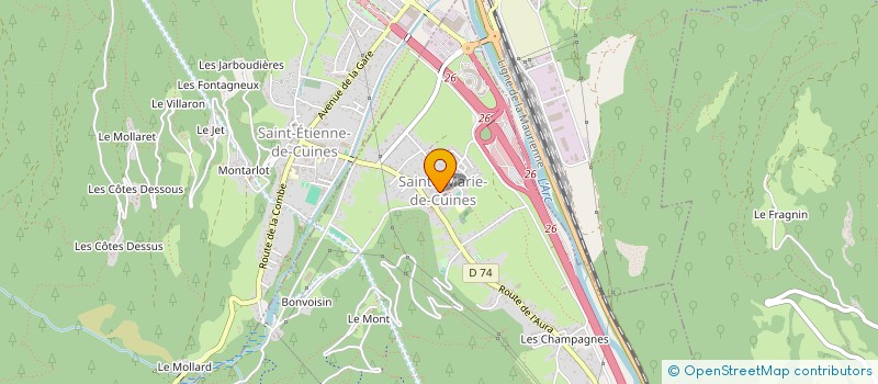 localisation de l'entreprise MONSIEUR ROBERT ORJOLLET  SAINTE-MARIE-DE-CUINES