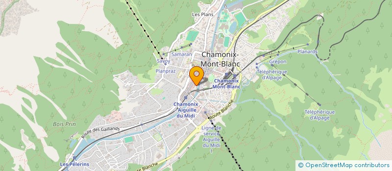 localisation de l'entreprise MONSIEUR ROBERT OSBORNE  CHAMONIX-MONT-BLANC