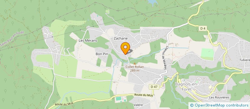 localisation de l'entreprise MONSIEUR ROBERT OSTASZ  BAGNOLS-EN-FORET