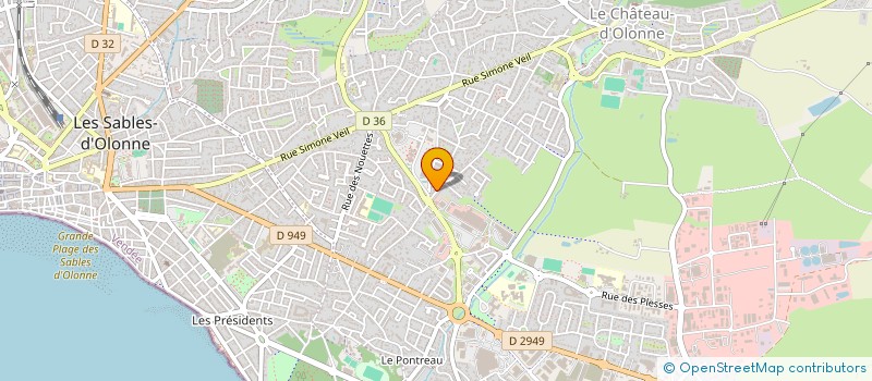 localisation de l'entreprise MONSIEUR ROBERT OUVRARD  LES SABLES-D'OLONNE