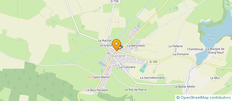 localisation de l'entreprise MONSIEUR ROBERT OVERALL  JUVIGNE