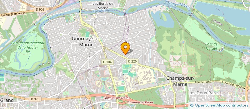 localisation de l'entreprise MONSIEUR ROBERT OZOLS  CHAMPS-SUR-MARNE