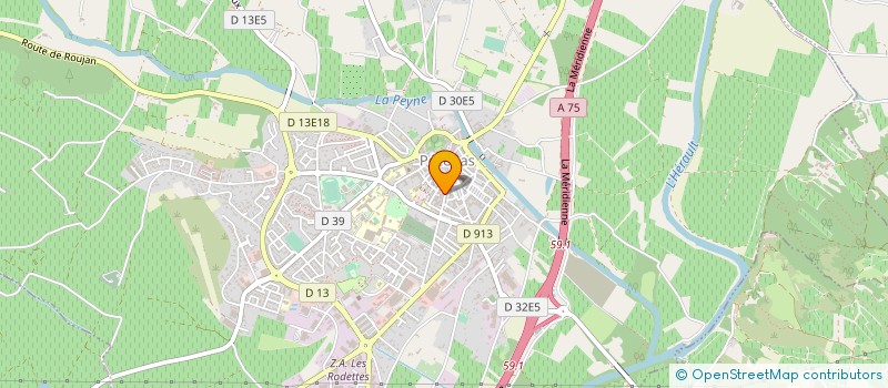 localisation de l'entreprise MONSIEUR ROBERT PADIGLIONE  PEZENAS