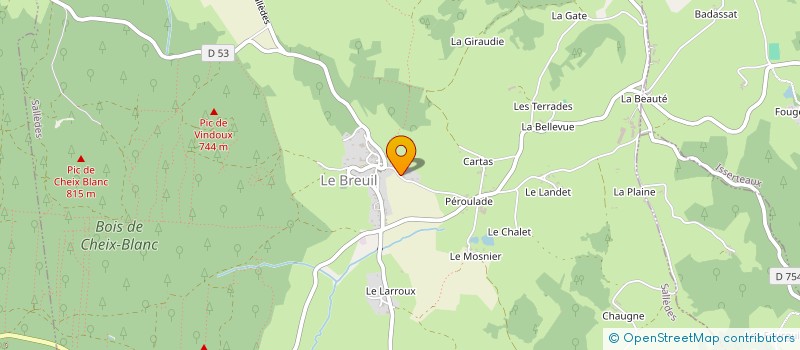 localisation de l'entreprise MONSIEUR ROBERT PAGES  SALLEDES