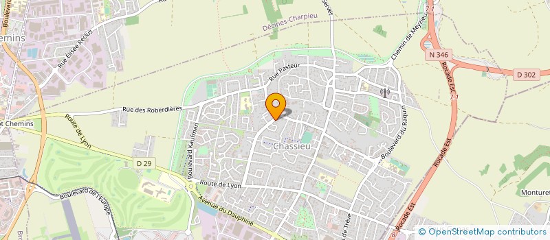 localisation de l'entreprise MONSIEUR ROBERT PAGLIARELLA  CHASSIEU