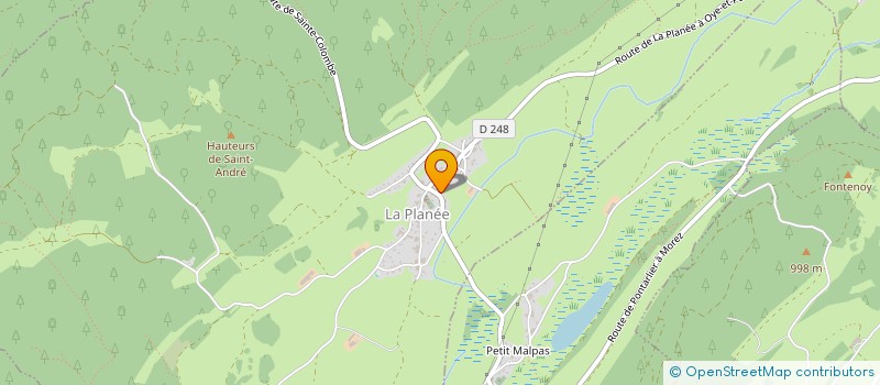 localisation de l'entreprise MONSIEUR ROBERT PAGNIER  LA PLANEE