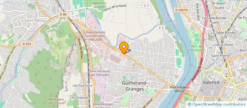 localisation de l'entreprise MONSIEUR ROBERT PALIX  GUILHERAND-GRANGES