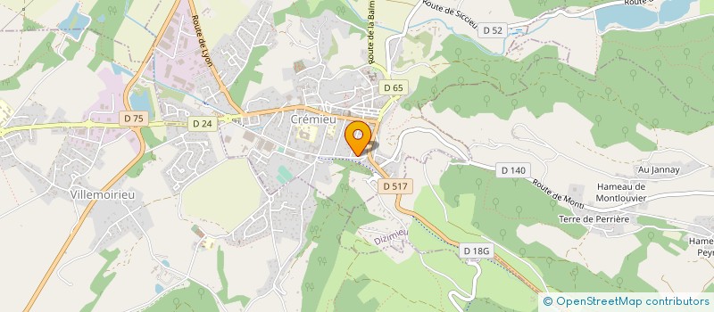 localisation de l'entreprise MONSIEUR ROBERT PAPEZ à CREMIEU