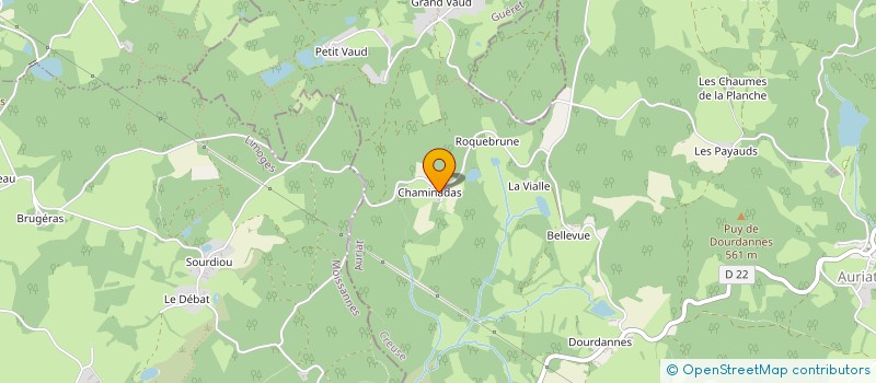 localisation de l'entreprise MONSIEUR ROBERT PAQUET  AURIAT