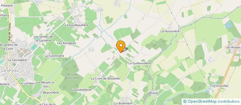 localisation de l'entreprise MONSIEUR ROBERT PASQUEREAU à LE LANDREAU