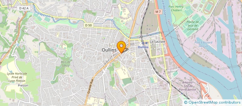 localisation de l'entreprise MONSIEUR ROBERT PEGOUD  OULLINS-PIERRE-BENITE