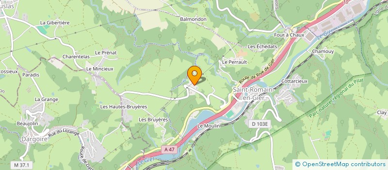 localisation de l'entreprise MONSIEUR ROBERT PEILLON  SAINT-ROMAIN-EN-GIER