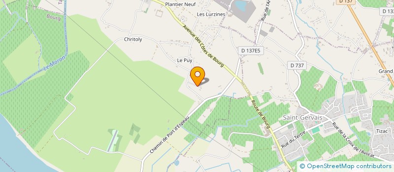 localisation de l'entreprise MONSIEUR ROBERT PELEAU  PRIGNAC-ET-MARCAMPS