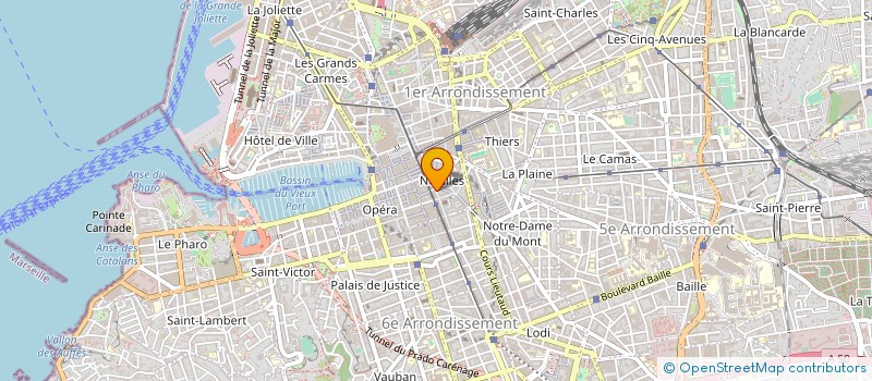 localisation de l'entreprise MONSIEUR ROBERT PELLEGRINI à MARSEILLE