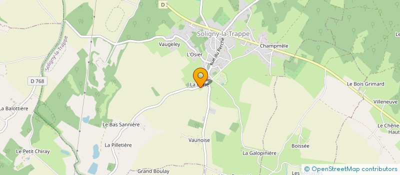 localisation de l'entreprise MONSIEUR ROBERT PELTIER à SOLIGNY LA TRAPPE