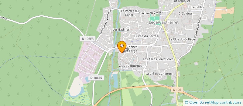 localisation de l'entreprise MONSIEUR ROBERT PENAUD  LEGE-CAP-FERRET