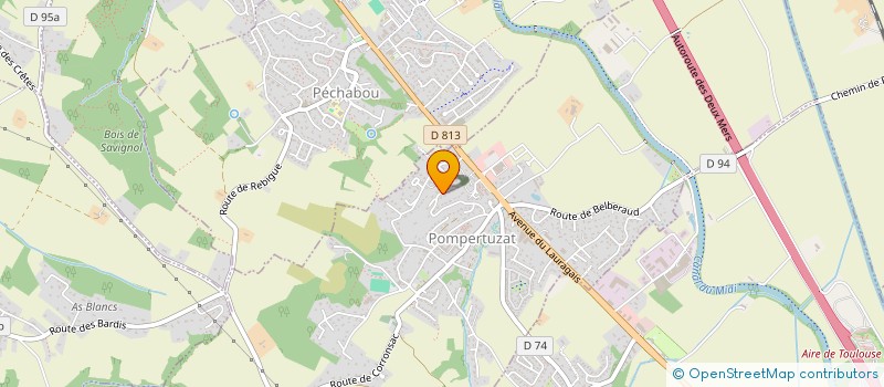 localisation de l'entreprise MONSIEUR ROBERT PENAVAYRE  POMPERTUZAT
