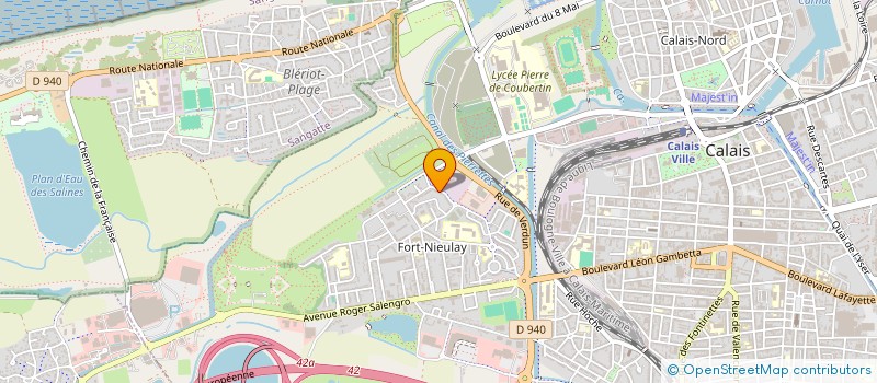 localisation de l'entreprise MONSIEUR ROBERT PENEL  CALAIS