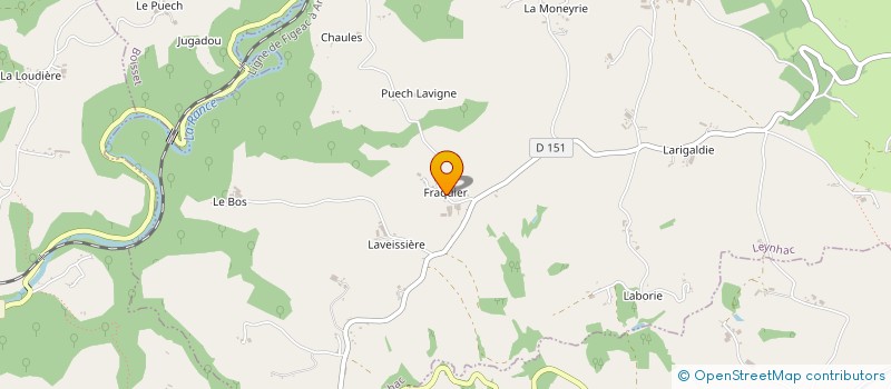localisation de l'entreprise MONSIEUR ROBERT PENOU à LEYNHAC