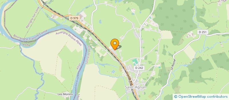 localisation de l'entreprise MONSIEUR ROBERT PERRAUDIN  SAINT-AGNAN