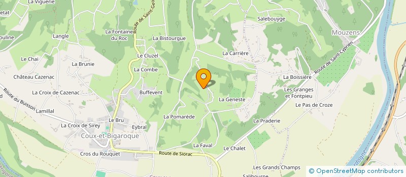 localisation de l'entreprise MONSIEUR ROBERT PERRIN  CASTELS ET BEZENAC