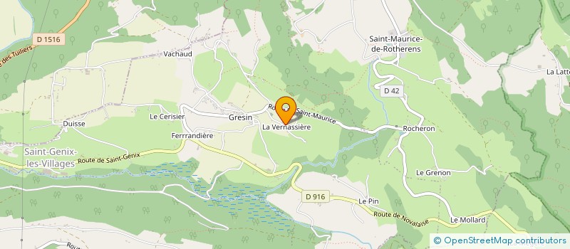 localisation de l'entreprise MONSIEUR ROBERT PERROUD à SAINT-GENIX-LES-VILLAGES