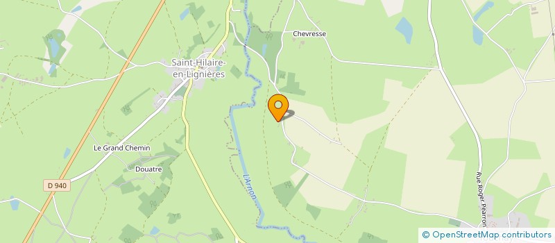 localisation de l'entreprise MONSIEUR ROBERT PERSONNAT  SAINT-HILAIRE-EN-LIGNIERES