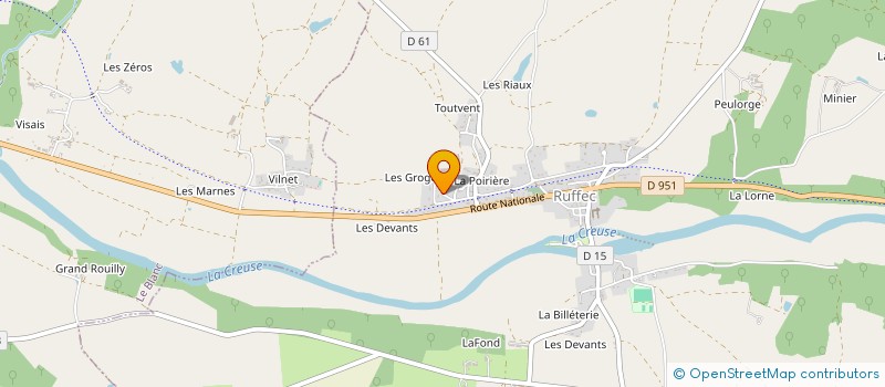 localisation de l'entreprise MONSIEUR ROBERT PESNEL à RUFFEC