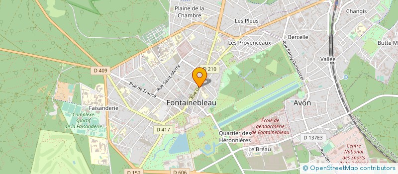 localisation de l'entreprise MONSIEUR ROBERT PETIT à FONTAINEBLEAU