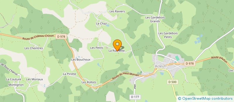 localisation de l'entreprise MONSIEUR ROBERT PETIT à ARLEUF