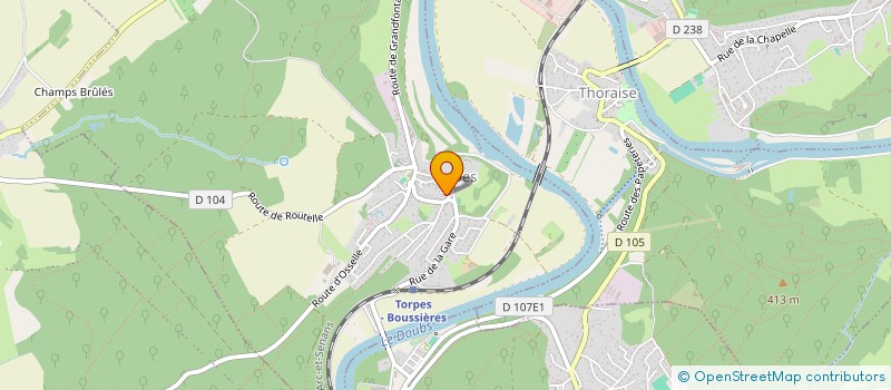 localisation de l'entreprise MONSIEUR ROBERT PETIT  TORPES