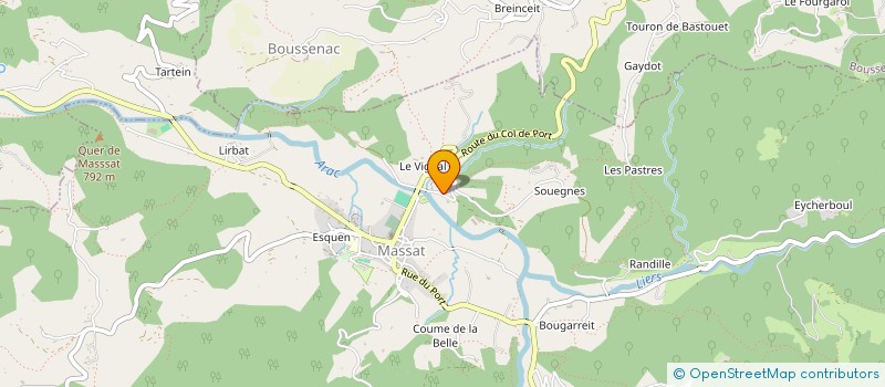 localisation de l'entreprise MONSIEUR ROBERT PICARD à MASSAT