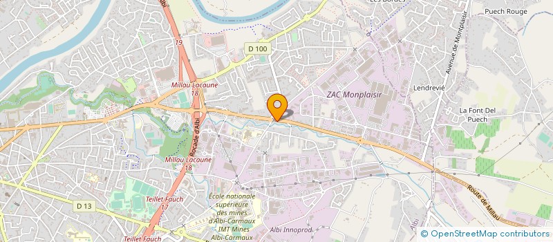 localisation de l'entreprise MONSIEUR ROBERT PIERRE ANTOINE à ALBI