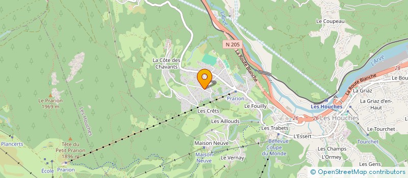 localisation de l'entreprise MONSIEUR ROBERT PILOTTE à LES HOUCHES