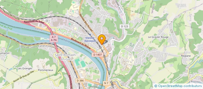 localisation de l'entreprise MONSIEUR ROBERT PIOLAT  VIENNE