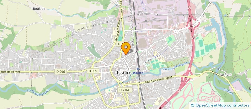 localisation de l'entreprise MONSIEUR ROBERT PION  ISSOIRE