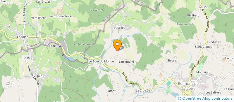 localisation de l'entreprise MONSIEUR ROBERT PIOT à BELMONT-DE-LA-LOIRE