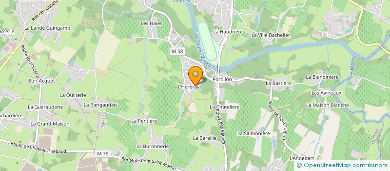 localisation de l'entreprise MONSIEUR ROBERT PIQUARD  VERTOU