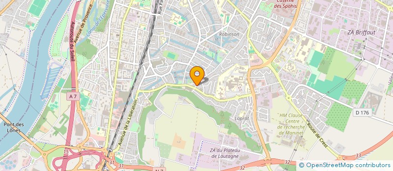 localisation de l'entreprise MONSIEUR ROBERT PIRAUD  VALENCE