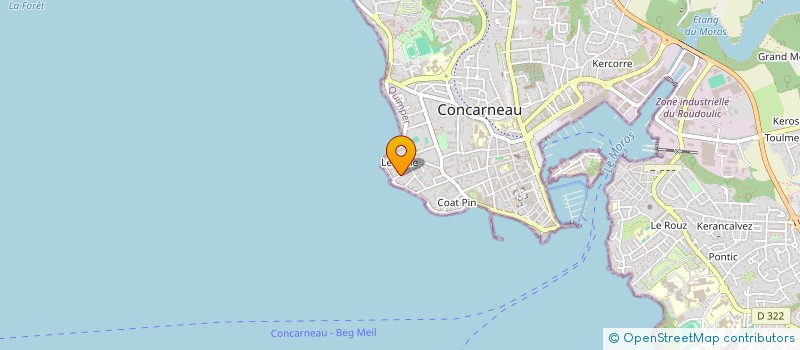 localisation de l'entreprise MONSIEUR ROBERT PIRIOU  CONCARNEAU