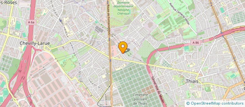 localisation de l'entreprise MONSIEUR ROBERT PIROLLI  THIAIS